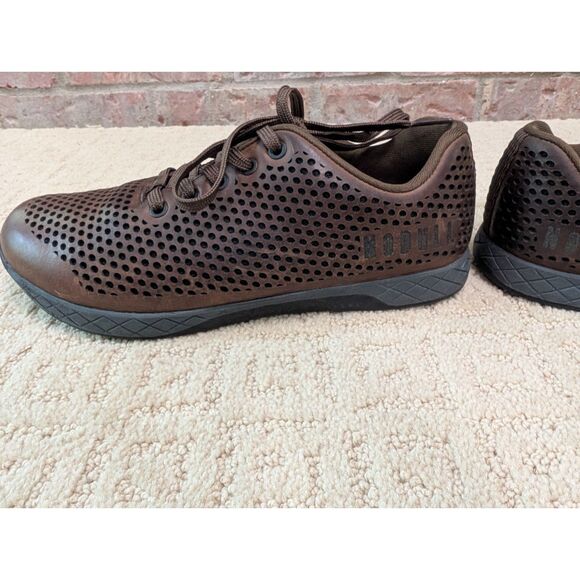 Nobull Shoes Men 8.5 Women 10 Brown Leather Trainers Crossfit Workout - Picture 12 of 12